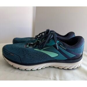 Brooks Adrenaline GTS 18 Women Teal Aqua Running Shoes Sneakers Size 9